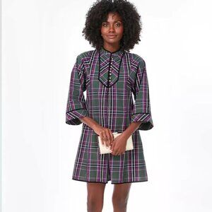 Tuckernuck Aubergine Tartan Indre Dress